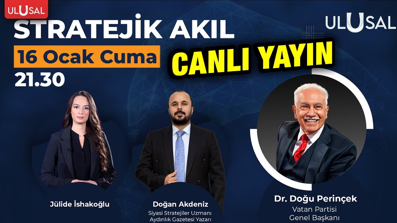 Dr. Doğu Perinçek Stratejik Akıl'da! | Doğan Akdeniz | Jülide İshakoğlu 