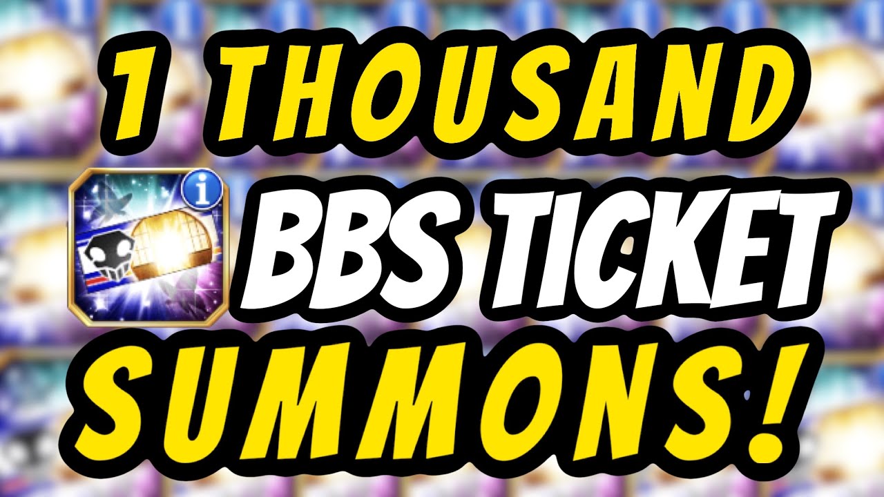 ONE THOUSAND BBS TIcket SummonS! | Bleach Brave Souls