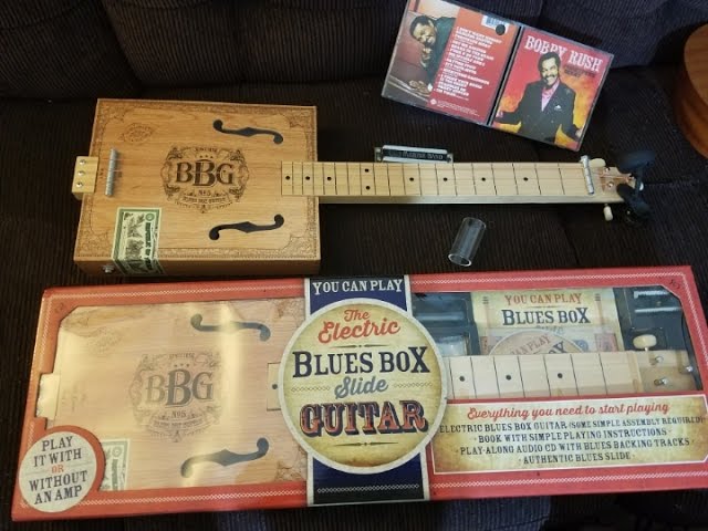 Hinkler The Electric Blues Box Slide Guitar With Guitar Slide, Instruction  Book, Audio CD