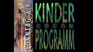 RTLplus 17.10.1992 - Vorschau Kinderprogramm, sowie "Stop !  - Kampagne zur Kinder-Sicherheit"