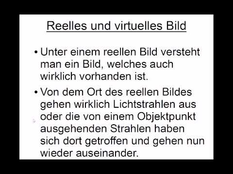 Reelles Virtuelles Bild