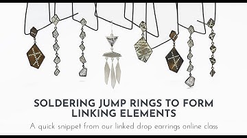 How to Solder Jump Rings to Create Linking Elements | Jewelry Making | Metalsmith Academy