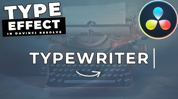 How To Make A TYPEWRITER EFFECT In Davinci Resolve