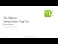PlanMaker Funktionen VORZEICHEN NEG ABS