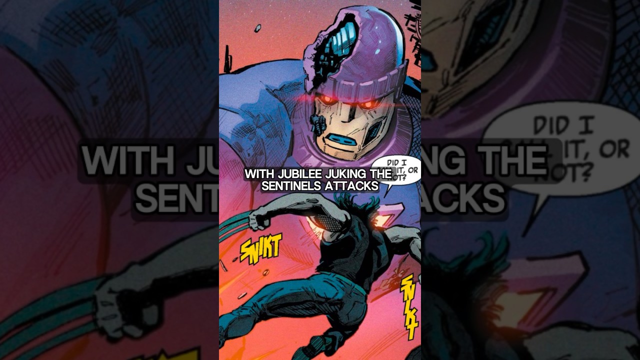 Wolverine and Jubilee Accidentally Find a Sentinel 