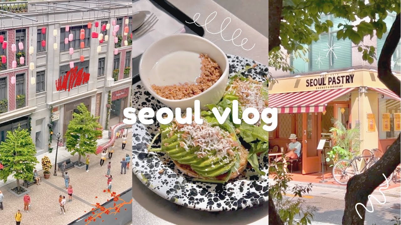 🇰🇷 seoul vlog | yeonndamdong café-hopping, language studying, kpop stores, package unboxings