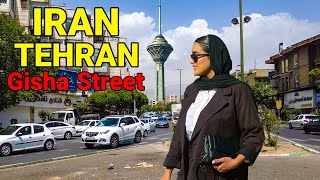 IRAN - Walking In Gisha Street In Tehran City 2022 Walk 4K ایران گیشا