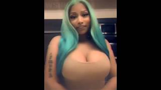 Freestyle Nicki Minaj Rubs Her Massive Boobs