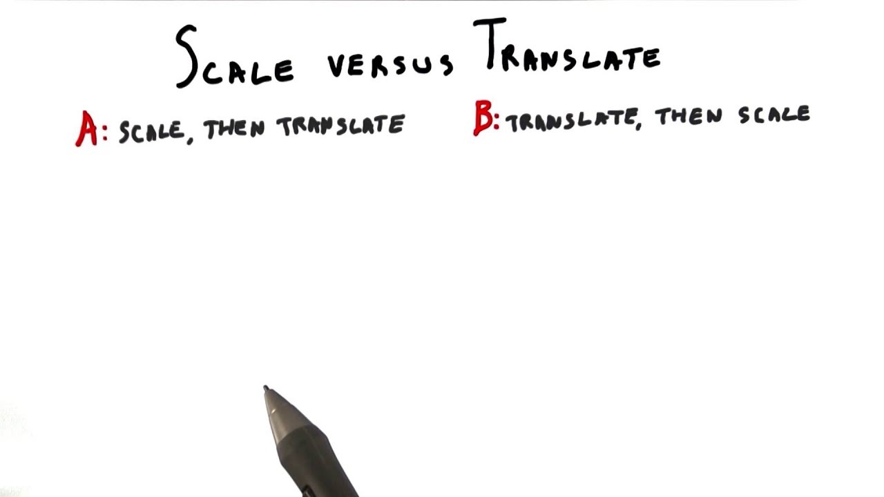 Scale versus Translate - Interactive 3D Graphics - YouTube