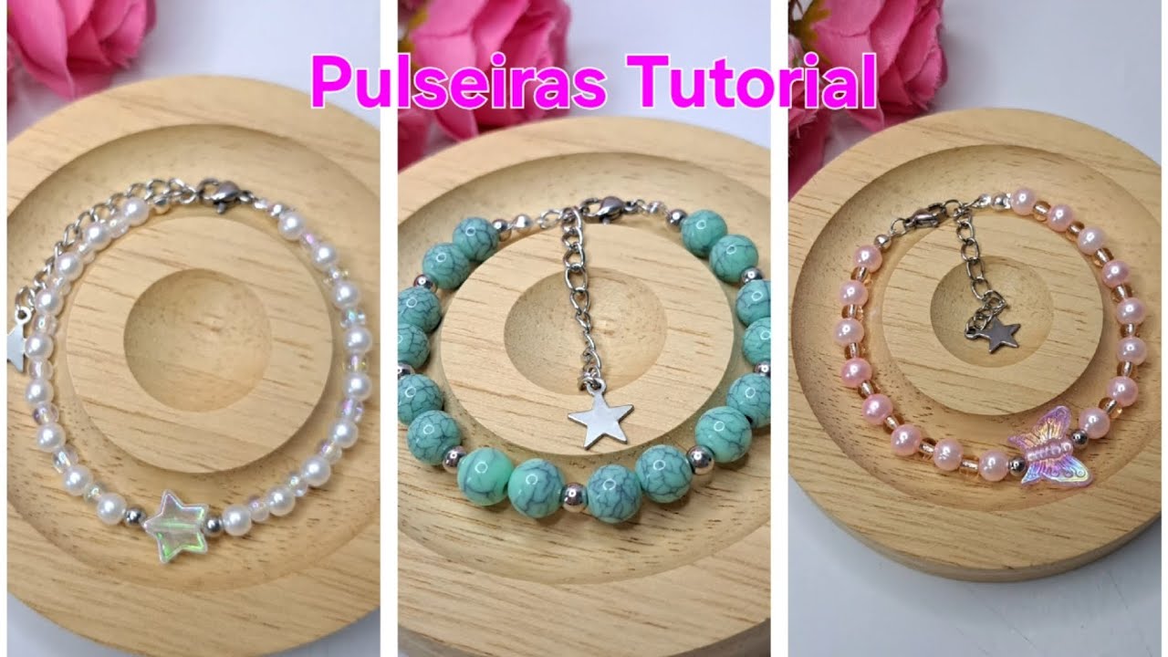 Como fazer modelos de pulseiras personalizadas incríveis | Tutorial | Fiz com muito carinho!