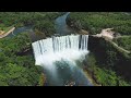 Drone waterfalls  relaxation  nature  frees  no copyright footage