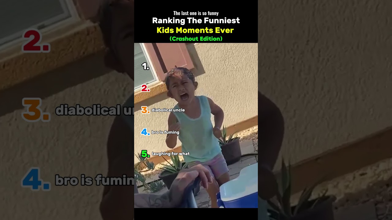 Ranking The Funniest Kids Moments Ever (Crash out Edition)