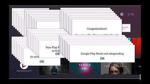 Android TV Crazy Error