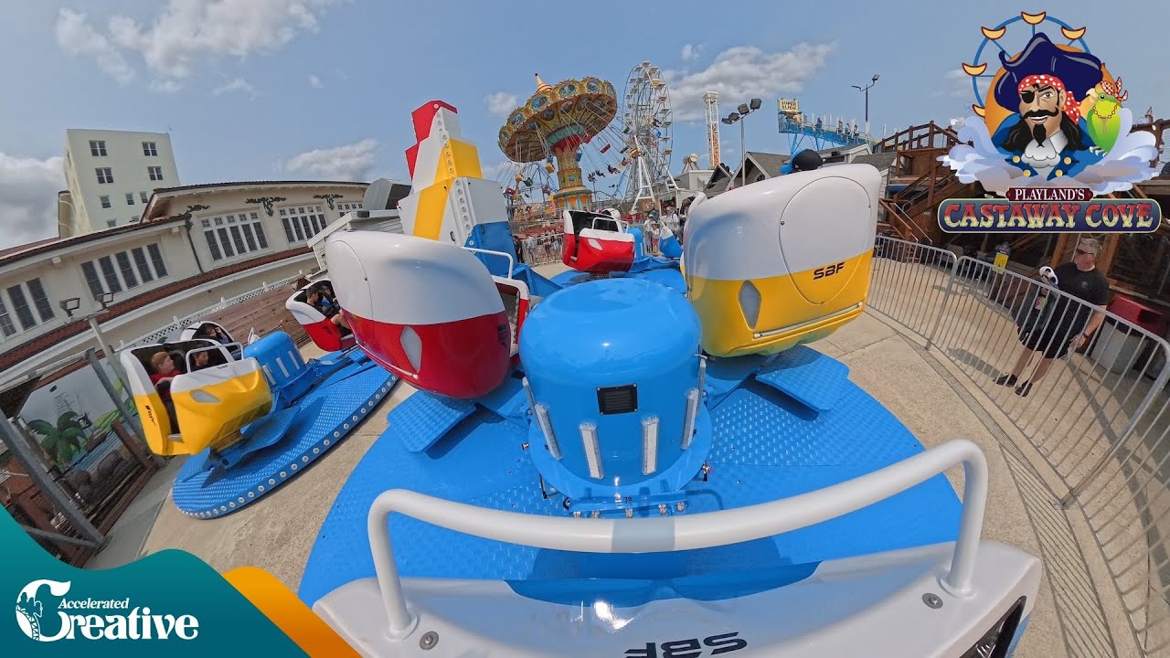 NEW FOR 2025 Storm on-ride 5K POV - Playland's Castaway Cove NJ