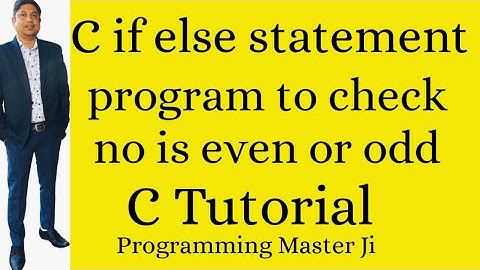 C Program to Check Even or Odd Number in Hindi | if else program | conditional statement in c Hindi