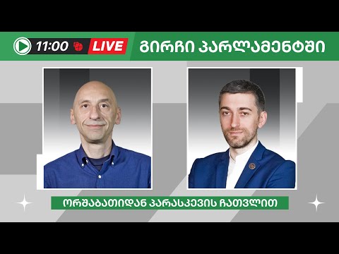 ვახო მეგრელიშვილი/ჰერმან საბო ▶️ \"გირჩი პარლამენტში” LIVE 🔴 27/05/2024