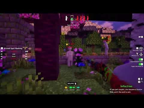 Playing the best hide and seek game with my friends
