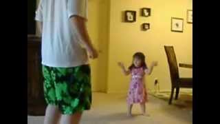 Freyja dancing with Daddy Part 2 Let's go Party!!