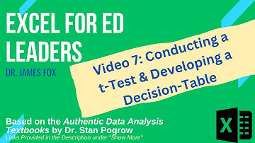 Video 7 t-Test and Decision Table