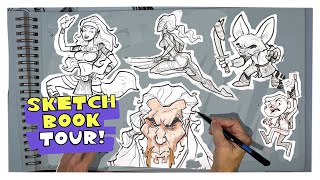 My character design sketchbook tour ￼