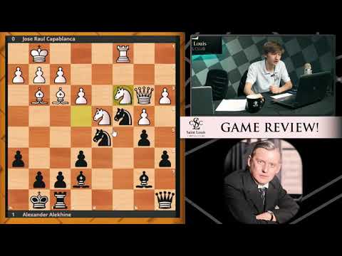 Um clássico histórico do Xadrez - Capablanca Vs Alekhine