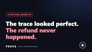 Pruvz — AI Agent Outcome Verification: Live End-to-End Demo