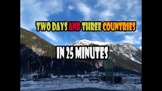 One of my trips. Two days and three countries in 25 minutes. Italy, Germany, Austria.