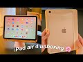 iPad air 4 unboxing + accessories ✨💓