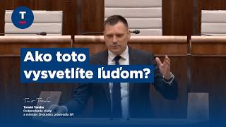 Taraba Opozícii Ako Toto Vysvetlíte Ľuďom?