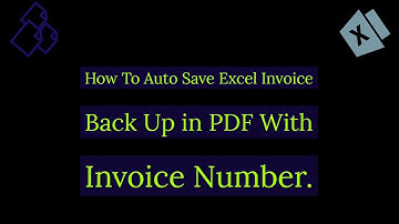 #TechnoEagle How To Auto Save Excel Invoice Back Up in PDF With Invoice Number | Techno Eagle.