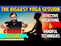 Lets meditate for better physical and mental health  the biggest yoga session