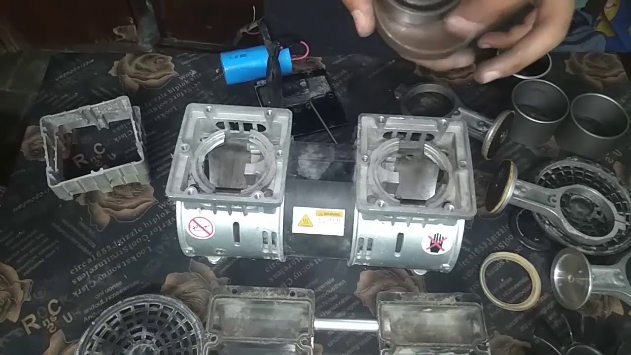 شرح ضاغط الهواء ( الكومبريسور ) الطبي كاتم الصوت الجزء ٢ dental air compressor