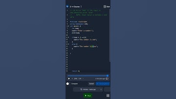C ++ ; Odd-Even Number checking #C++ #shortsvideo
