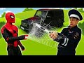 Человек Паук в видео онлайн. Спайдермен и инспектор Фёдор vs нарушители! Машинки игры для мальчиков