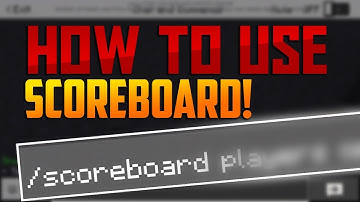 HOW TO USE /ScoreBoard Command in Minecraft PE 1.7.0.2+