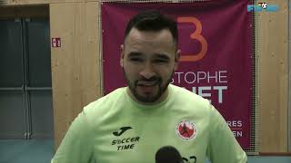 Interview de John Correa après Bonnet Futsal Jette 83 BXL CAP - Futsal Mechelen du 2/2/24.