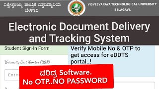 VTU PDC|eddts server problem|when it resolves|waiting for OTP & password|