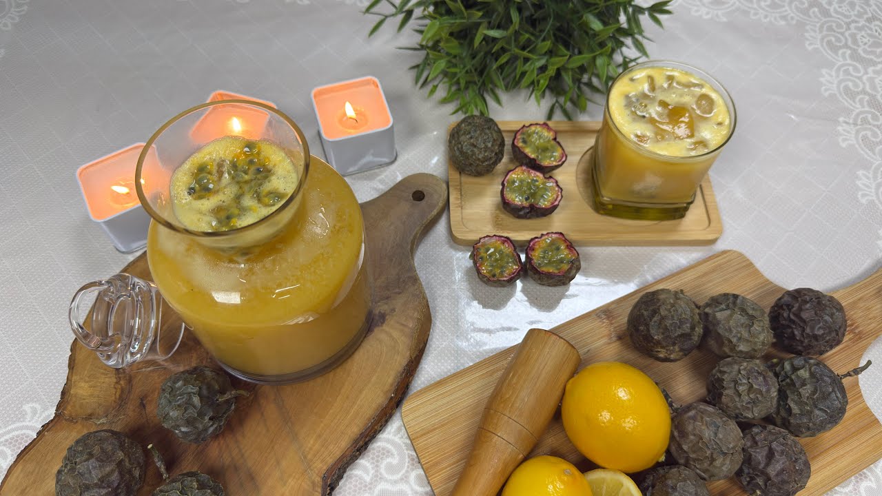 من مطبخ سهيلة/وصفة عصير الباشن فروت#Jus du fruit de la passion # passion fruit juice  