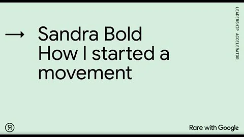 Sandra Bold: How I started a movement