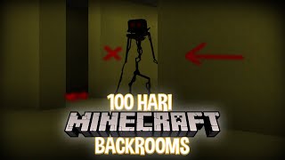 100 HARI DI MINECRAFT BACKROOMS (Found Footage) ! ! !