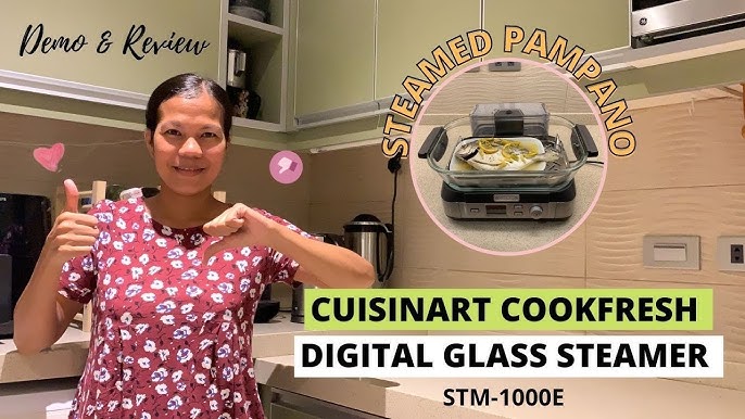 Cuisinart STM-1000 Cook Fresh Digital Glass Steamer, One Size, Stainless  Steel 