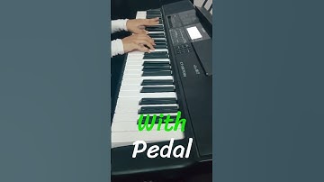 No pedal with pedal Shorts MFZ Piano cover #pianocover #piano #music #pianomusic #cover #mfz