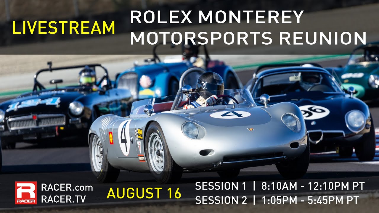 2025 Rolex Monterey Motorsports Reunion Livestream August 16