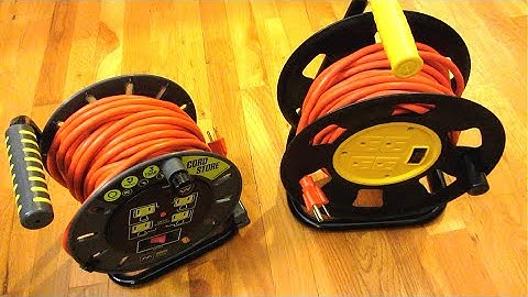 MasterPlug Cord Reel versus Designers Edge Cord Reel | Electrical Extension Cord Storage Reel