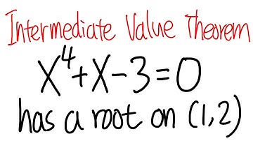How to use the Intermediate Value Theorem to show there