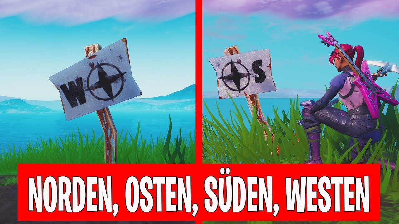 besuche den nordlichsten sudlichsten ostlichsten und den westlichsten punkt der insel fortnite - fortnite punkte der insel