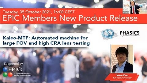 EPIC product launch Kaleo MTF by Phasics