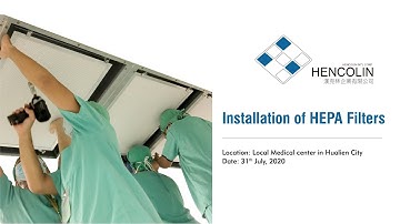 Filtration system Installation of HEPA Filters