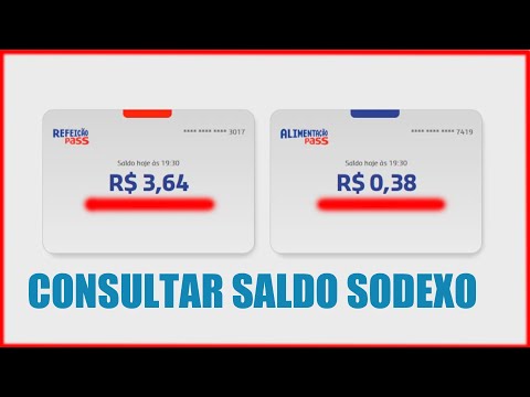 Como consultar o Saldo do Cartão Sodexo (Alimentação, Refeição e outros)