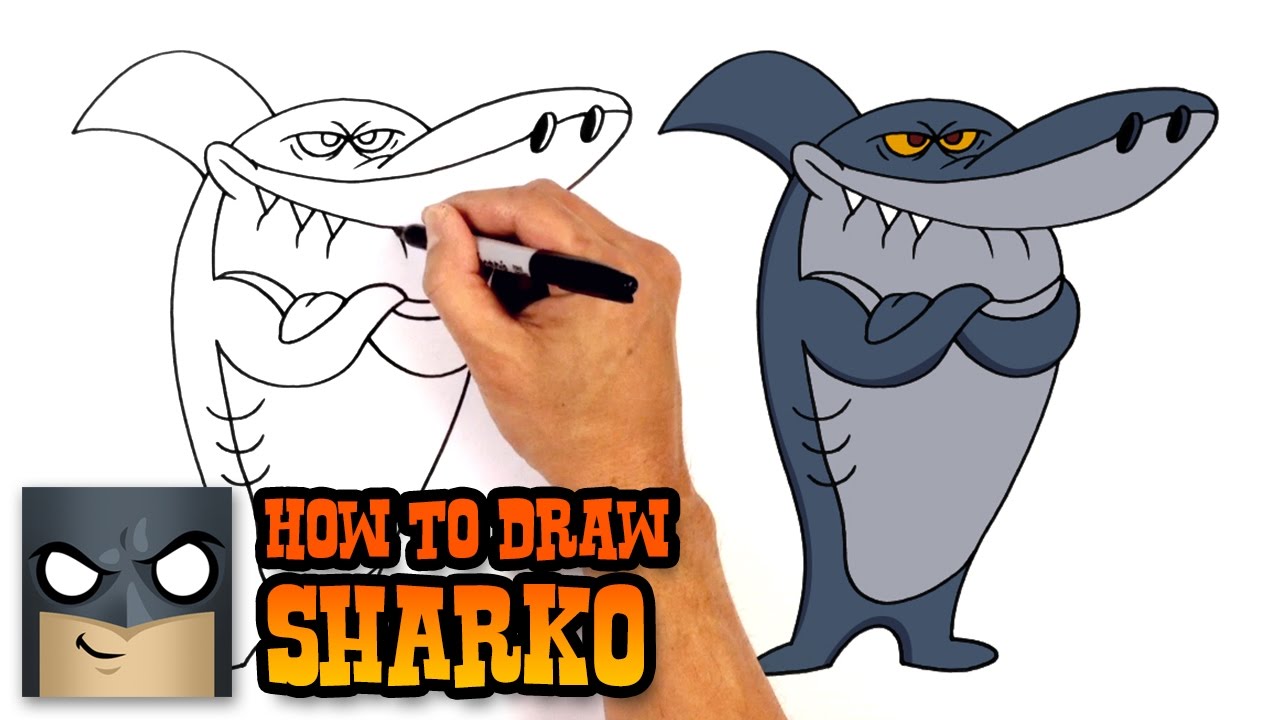 How to Draw Sharko | Zig and Sharko - YouTube